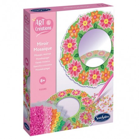 Sentosphère: Espejo Mosaico Flores