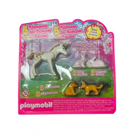 PLAYMOBIL 30742400 5 ANIMALES DEL BOSQUE DE LAS HADAS