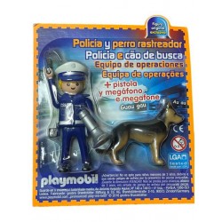 PLAYMOBIL 30796383 POLICIA Y PERRO RASTREADOR