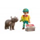 Playmobil® 72025 Duo Pack Cuidador con Rinoceronte