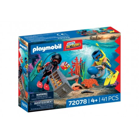 Playmobil® 72078 Policía Buzo con Tesoro