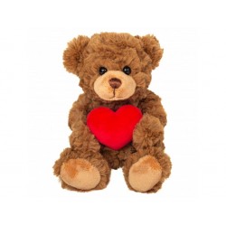 Oso Teddy Marrón con Corazón 20 Cm.