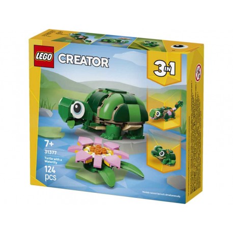 LEGO® 31377 Tortuga con Flor de Nenúfar