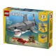 LEGO® 31381 Feroz Tiburón con Cofre del Tesoro