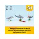LEGO® 31381 Feroz Tiburón con Cofre del Tesoro
