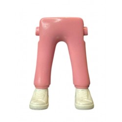 PIERNAS_0807 Pantalón Rosa Palo Zapatilla Blanca