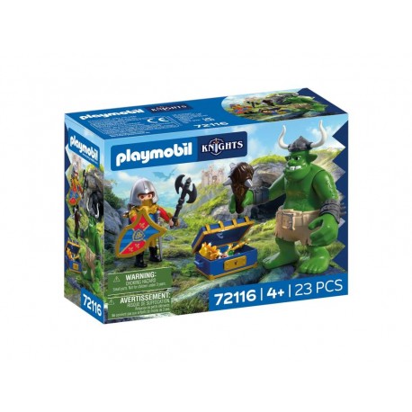 Playmobil® 72116 Troll con Tesoro y Caballero del León 