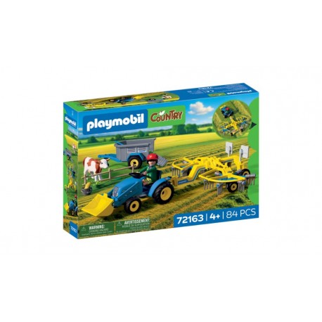 Playmobil® 72163 Tractor Pequeño con Hileradora de Heno