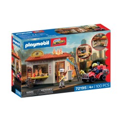 Playmobil® 72195 Quad de Bomberos con Hamburguesería