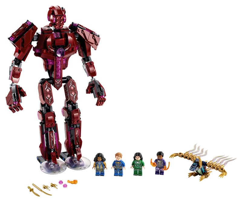 Contenido de LEGO® 76155 Marvel: Los Eternos: A la Sombra de Arishem