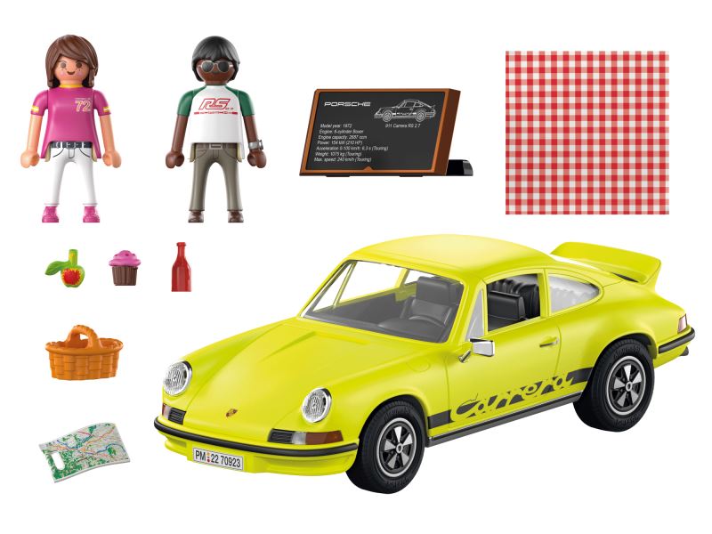 Contenido real de Playmobil®70923 Porsche 911 Carrera RS 2.7