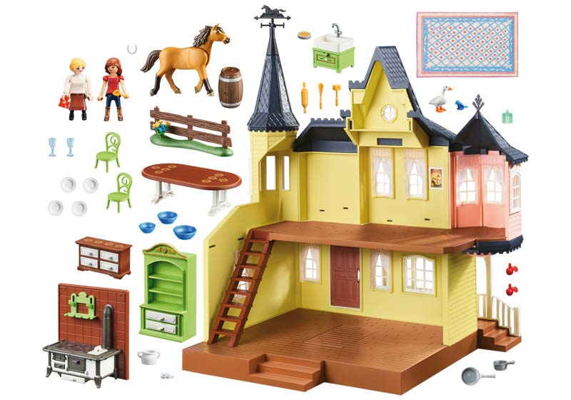 Contenido real de Playmobil® 9475 Casa de Lucky