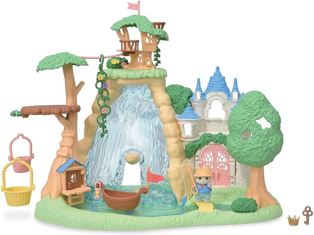 Contenido real de Sylvanian Families 5761 Cascada Secreta