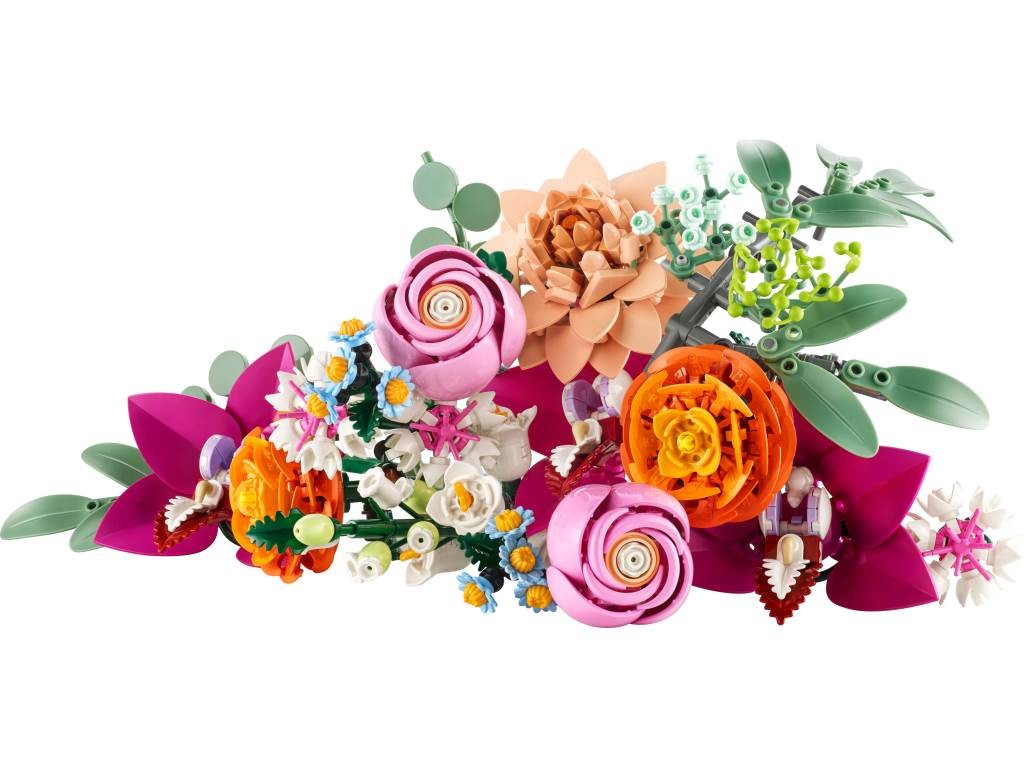 Contenido de LEGO® 10342 Ramo de flores Fantasía en Rosa