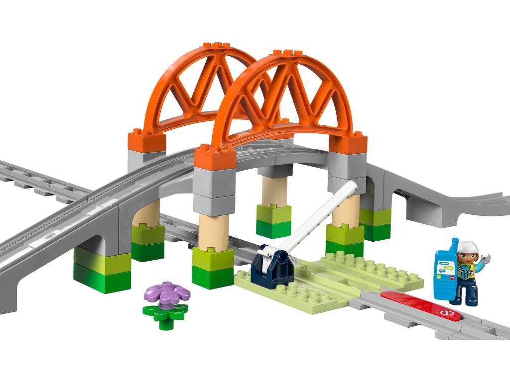 Contenido de LEGO® 10426 Set de Expansión: Puente y Vías Ferroviarias
