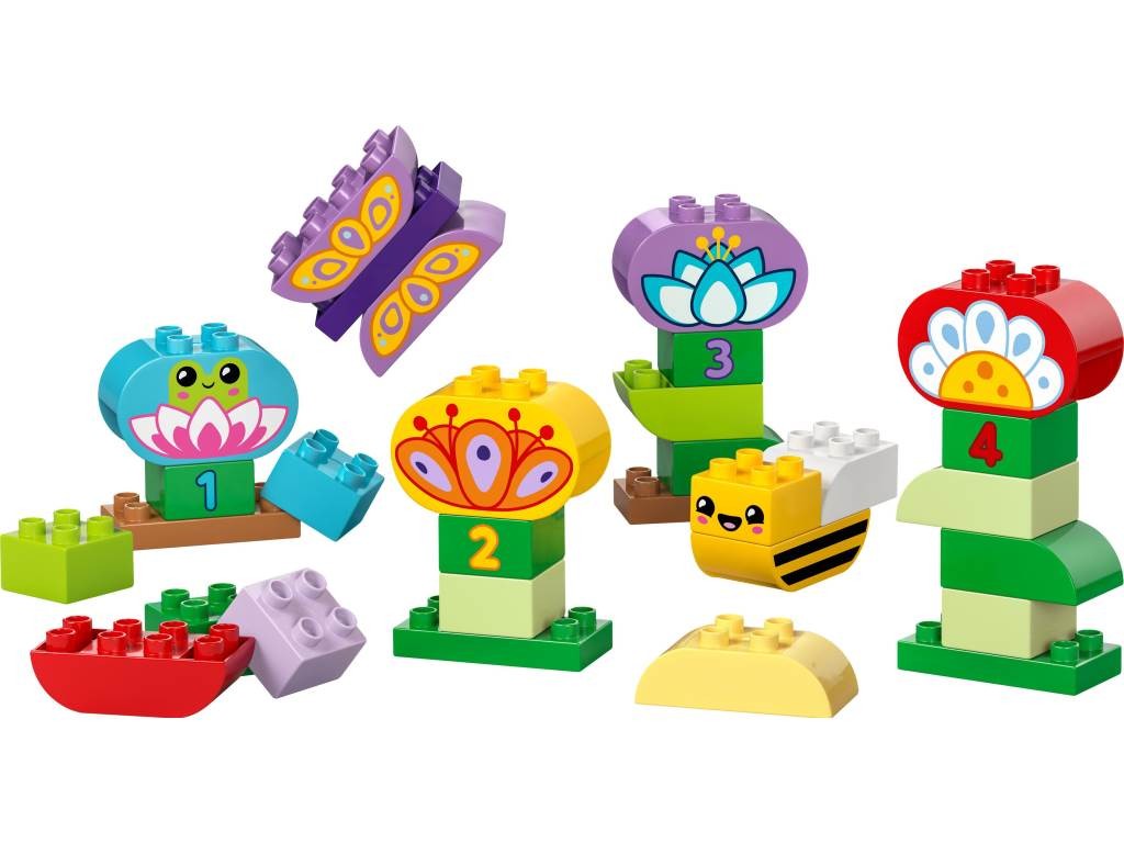 Contenido de LEGO® 10444 Jardín y Flores Creativas