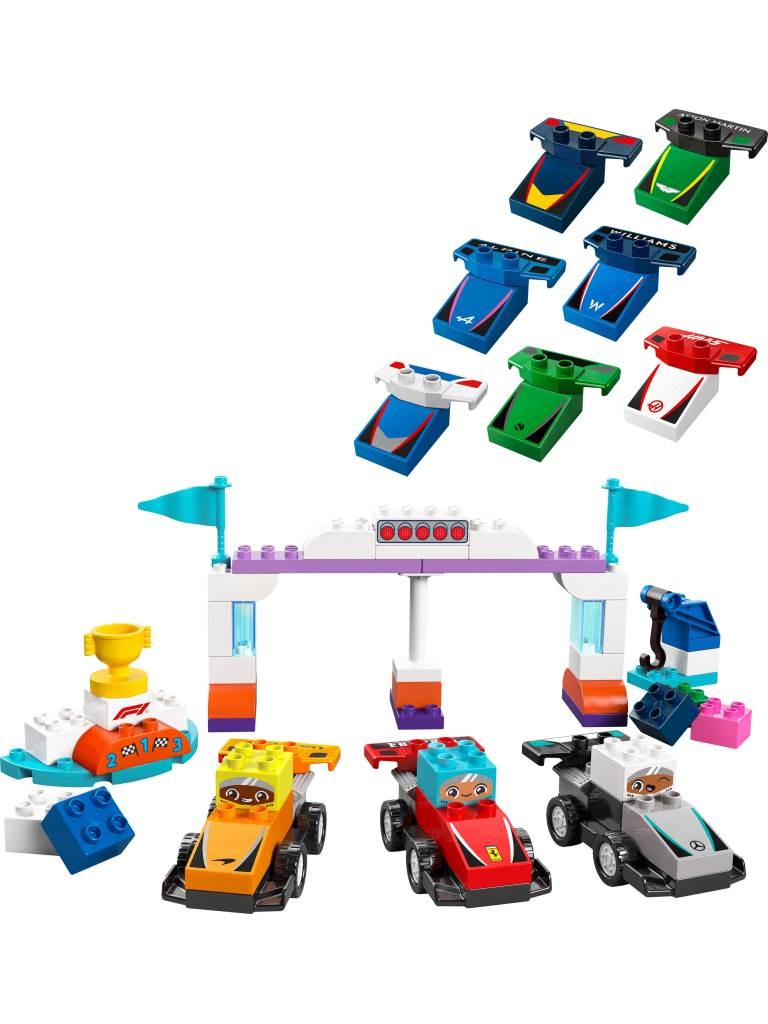 Contenido de LEGO® 10445 Coches de Carreras y Pilotos de Formula 1
