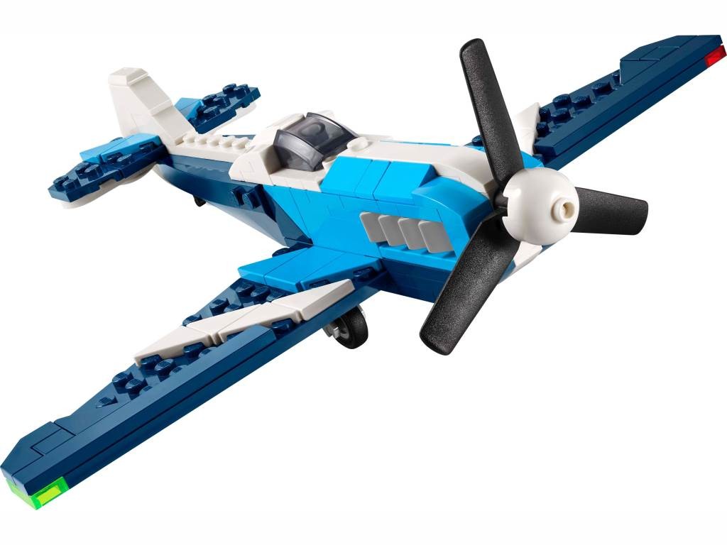 Contenido de LEGO® 31160 Aeronave: Avión de Carreras