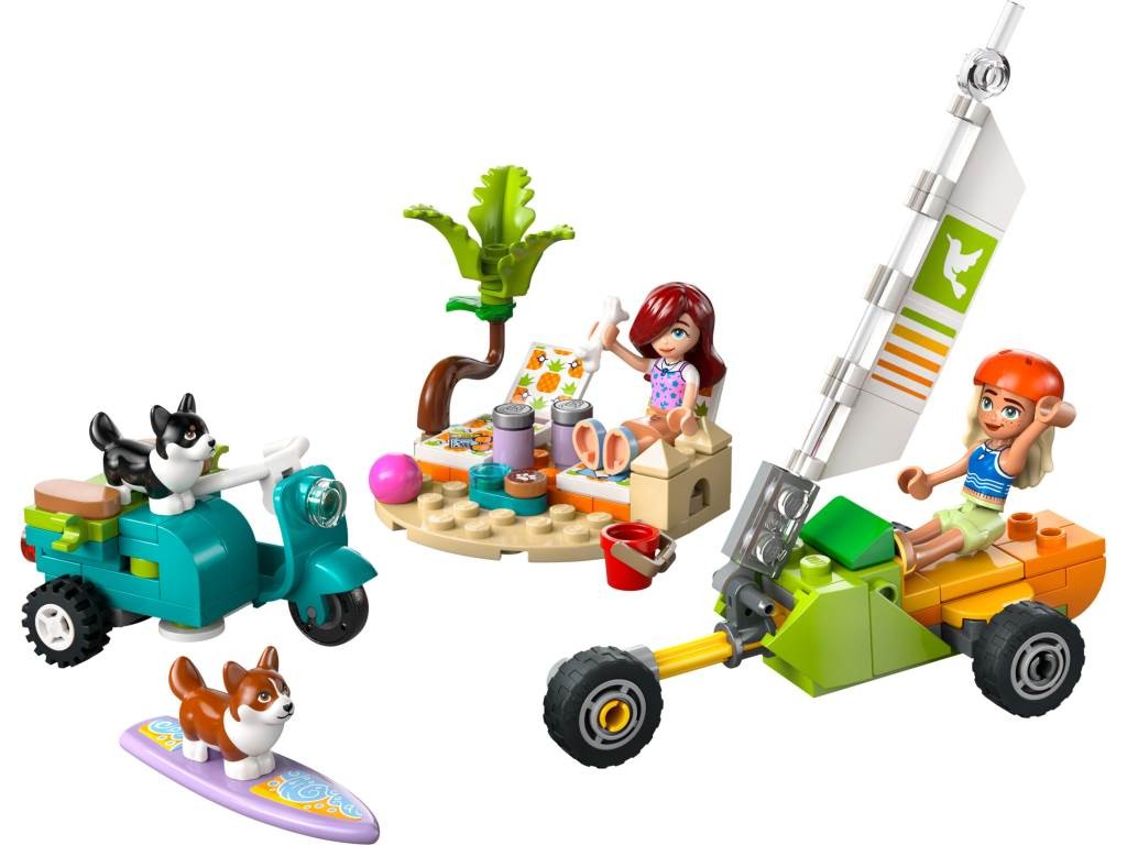 Contenido de LEGO® 42641 Macotas Surferas y Aventura sobre Ruedas