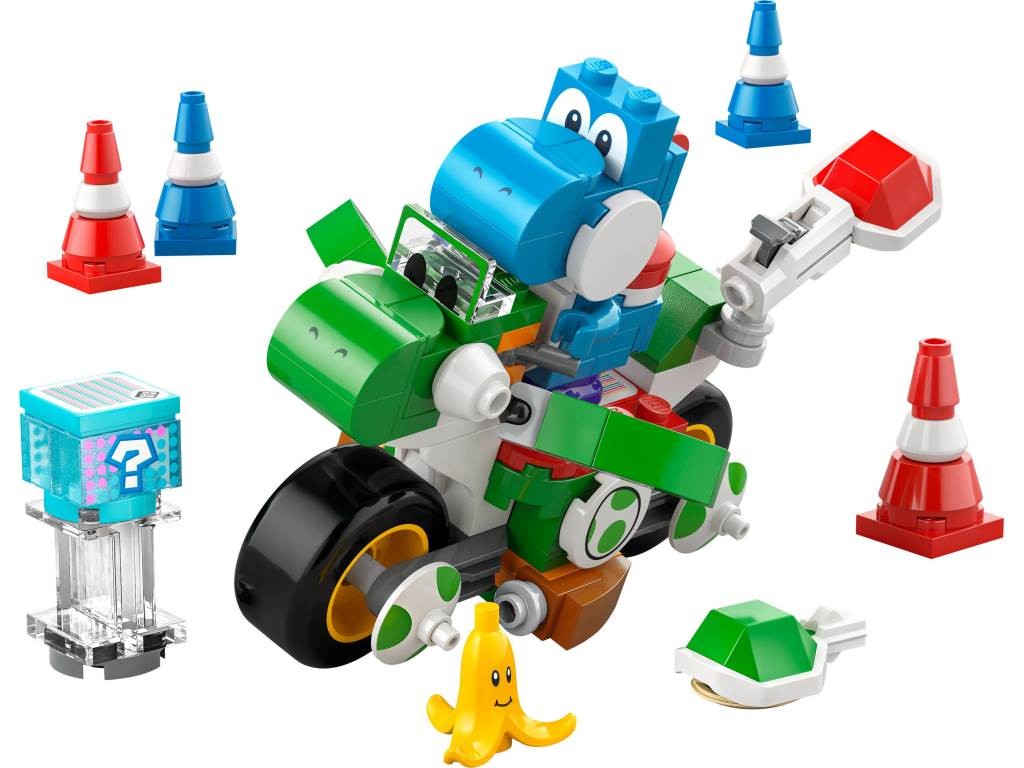 Contenido de LEGO® 72031 Mario Kart™: Moto Yoshi