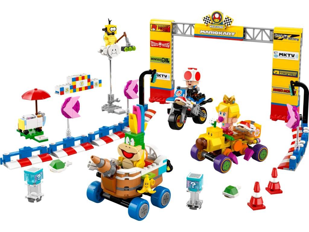 Contenido de LEGO® 72036 Mario Kart™: Set Bebé Peach y Grand Prix