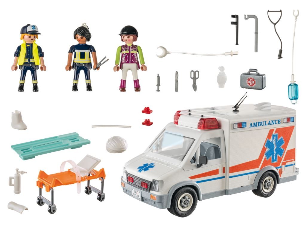 Contenido real de Playmobil® 71232 Ambulancia