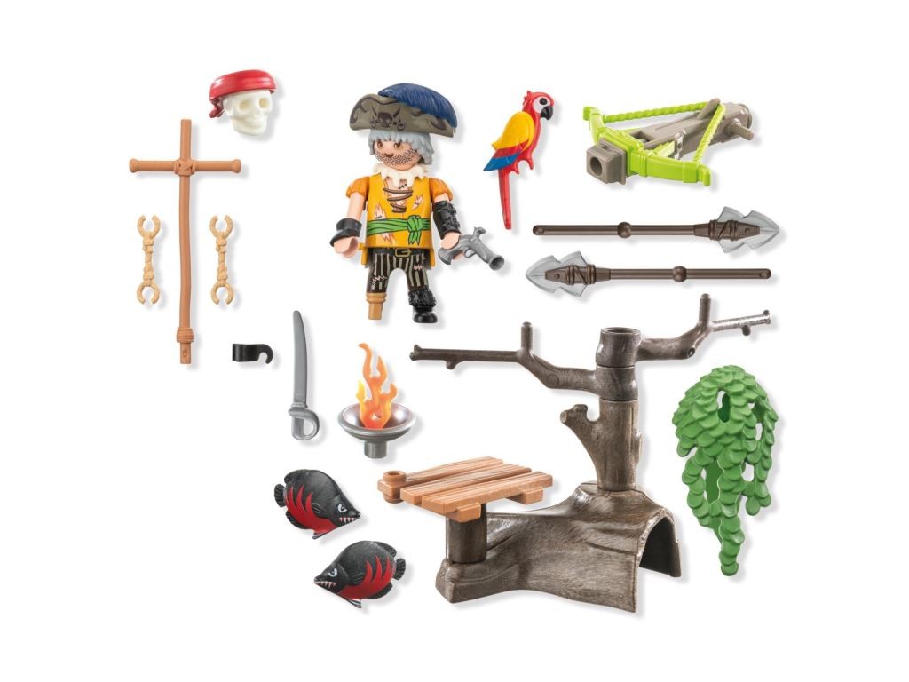 Contenido real de Playmobil® 71795 Pirata con Ballesta