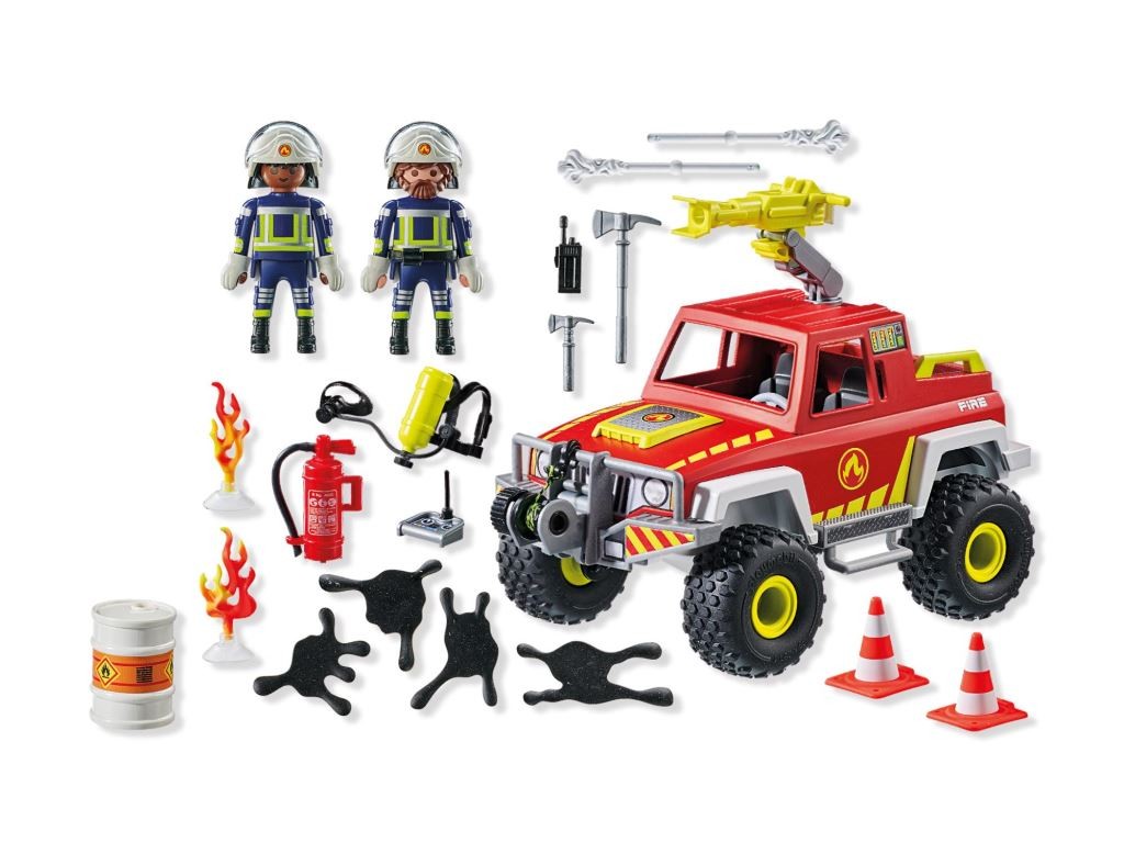 Contenido real de Playmobil® 71824 Camión de Bomberos