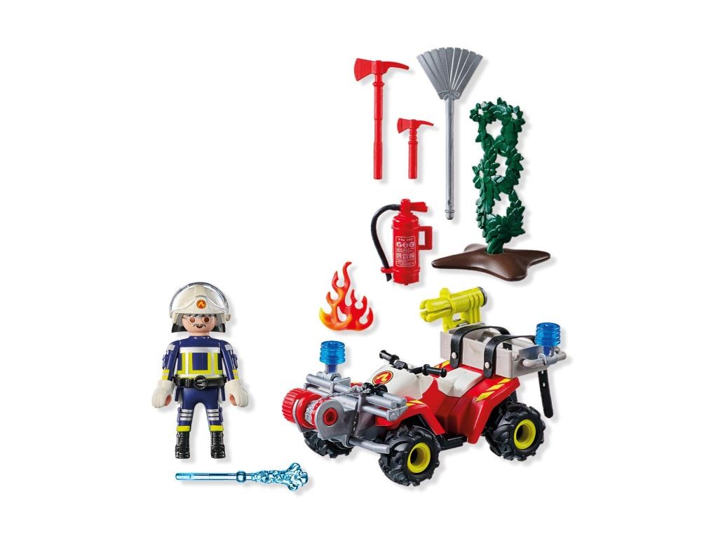 Contenido real de Playmobil® 71825 Quad de Bomberos