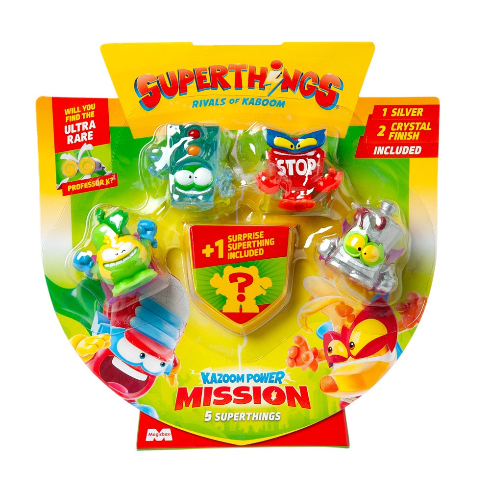 Contenido de SuperThings Kazoom Power Mission 5 Pack