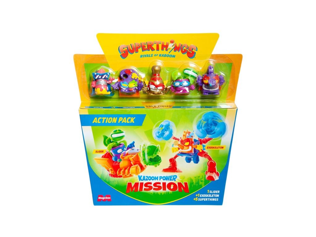 Contenido de SuperThings Kazoom Power Mission Action Pack