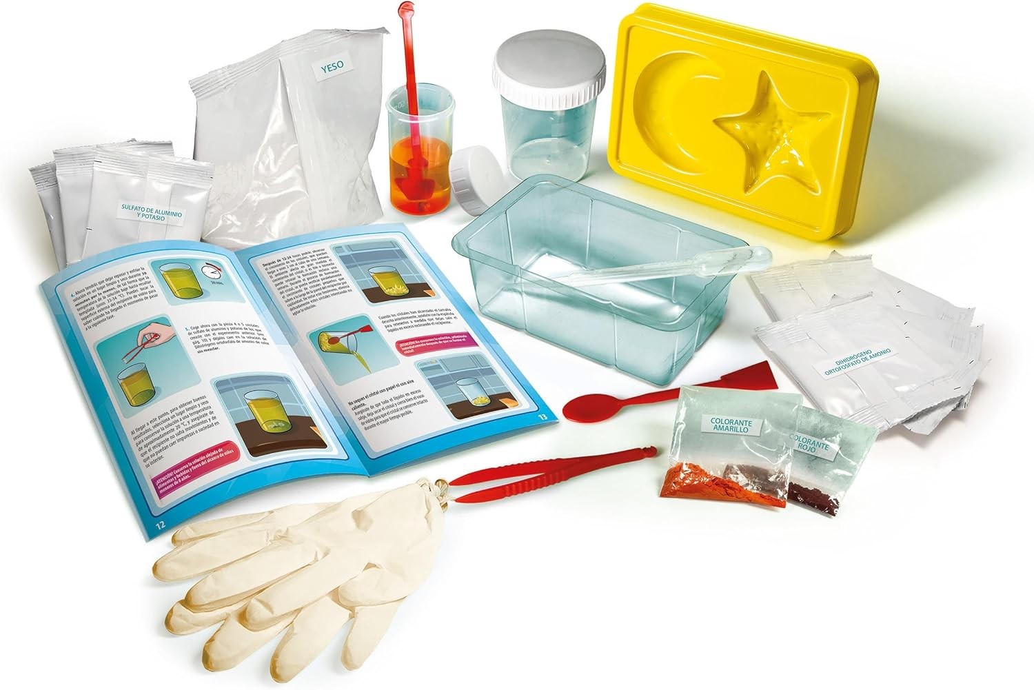 Contenido de Clementoni: Crea tus Cristales