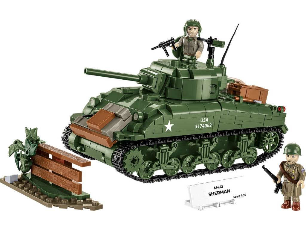 Contenido real de COBI 3126 Sherman M4A1