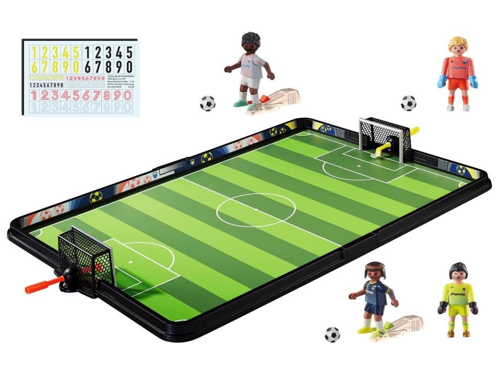 Contenido real de Playmobil® 71120 Campo de Fútbol