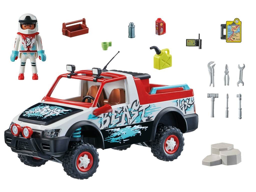 Contenido real de Playmobil® 71430 Coche de Rallye