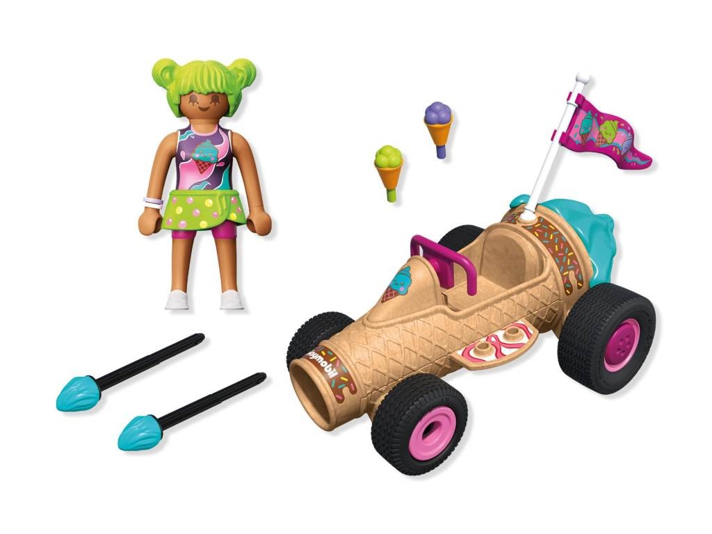 Contenido real de Playmobil® 71718 Racing Cono de Helado
