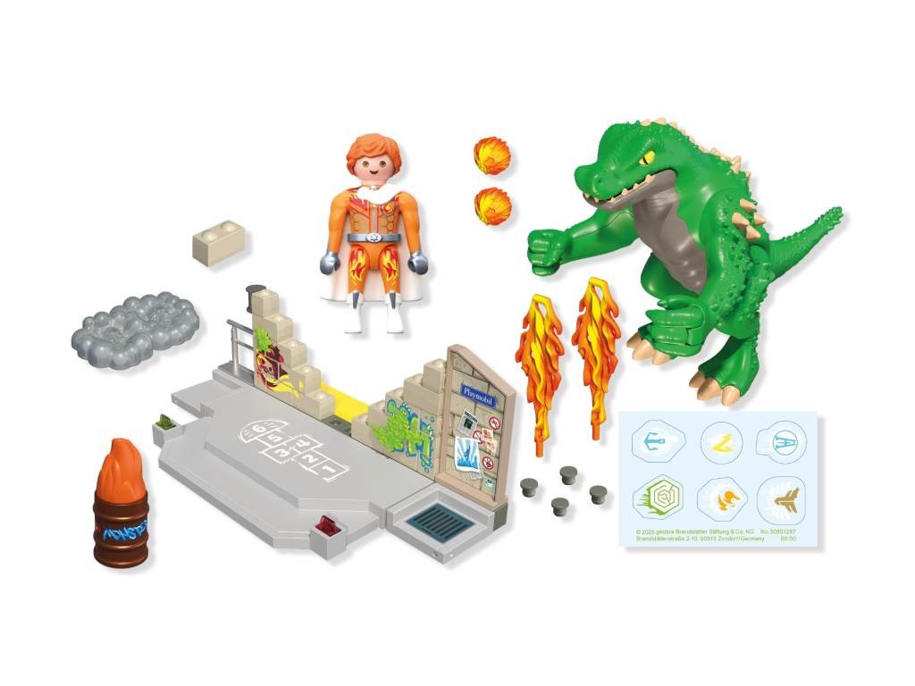 Contenido real de Playmobil® 71831 Batalla Contra el Lagarto Gigante