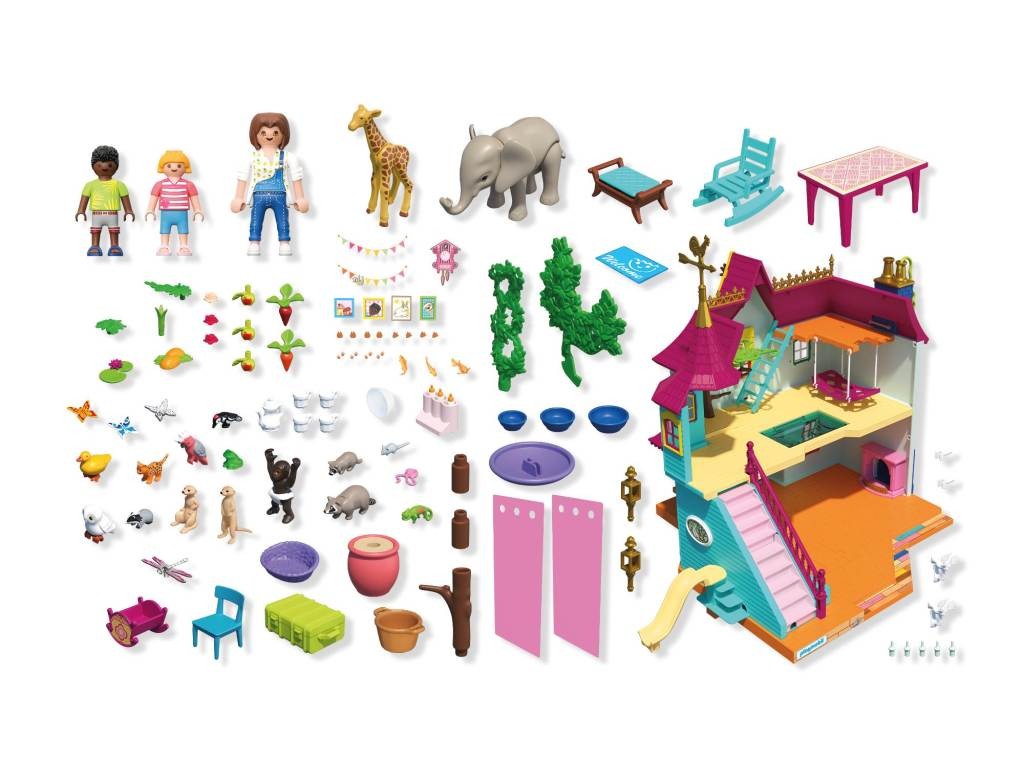 Contenido real de Playmobil® 71852 Mansión de Animales