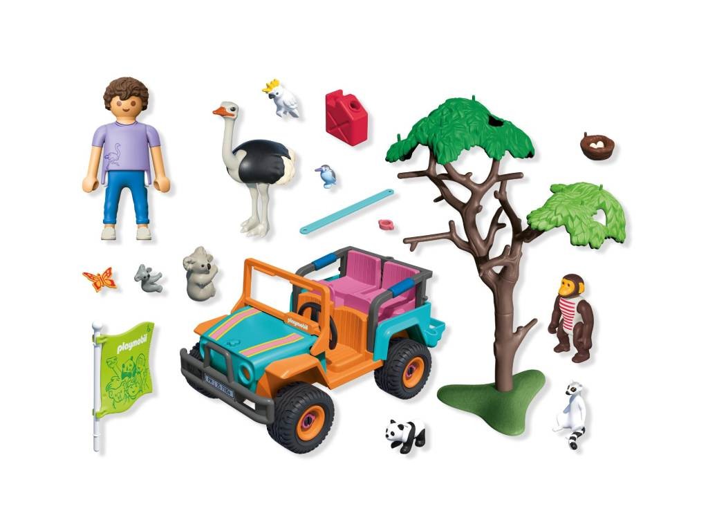 Contenido real de Playmobil® 71854 Vehículo Todoterreno de Colores