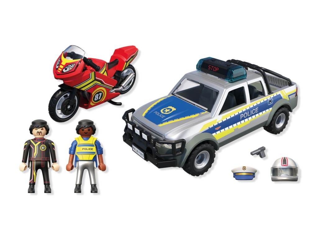 Contenido real de Playmobil® 71875 Pick up en Persecución Policial