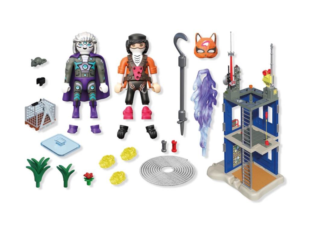 Contenido real de Playmobil® 72022 Duelo en la Torre Helden