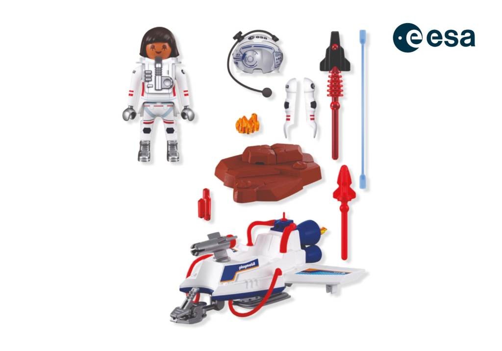Contenido real de Playmobil® 72013 Planeador Espacial de la ESA