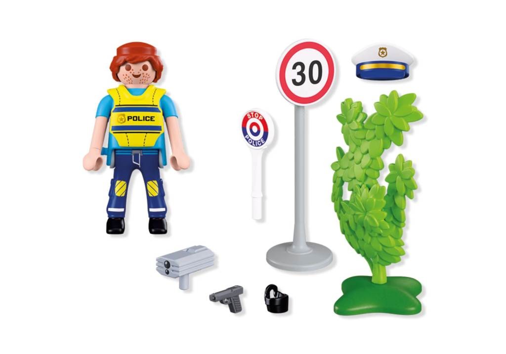 Contenido real de Playmobil® 72029 Policía con Radar de Velocidad