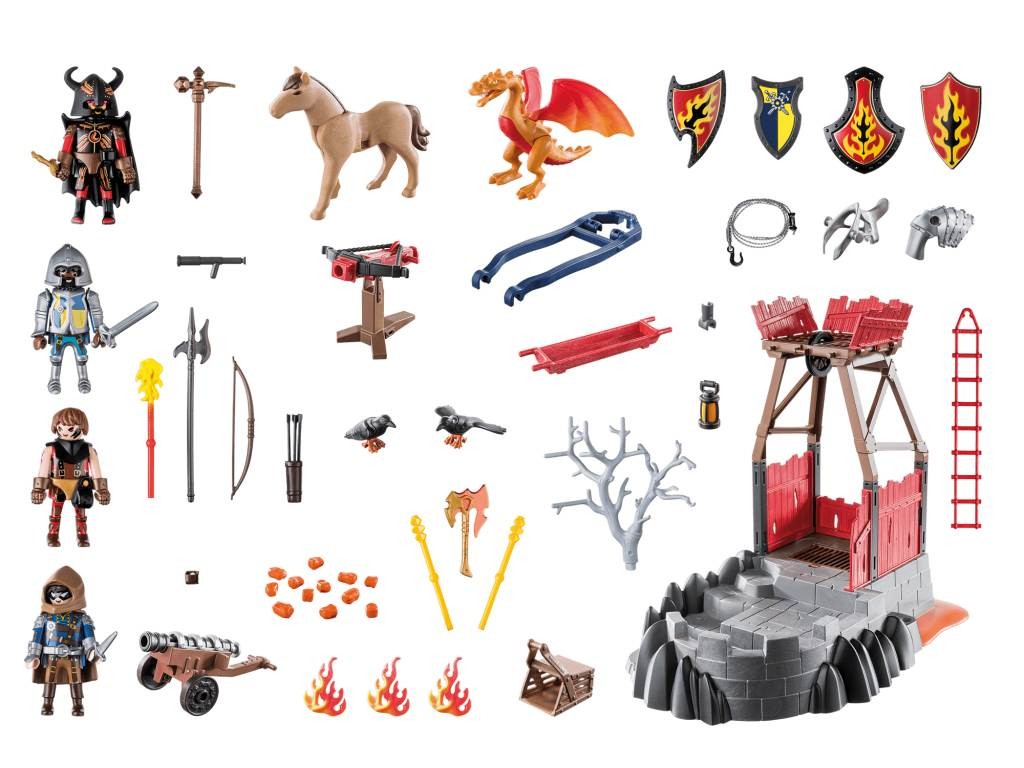 Contenido Real de Playmobil® 70390 Mina de Lava de los Bandidos de Burnham