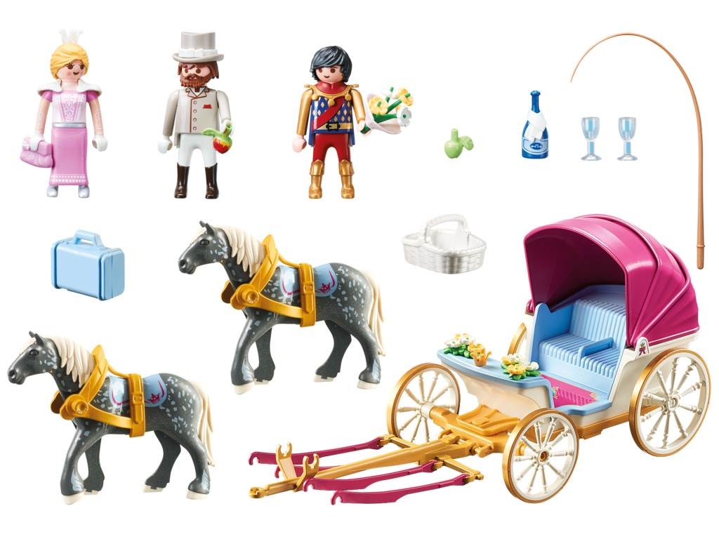 Contenido real de Playmobil® 70449 Carruaje Romántico Tirado por Caballos