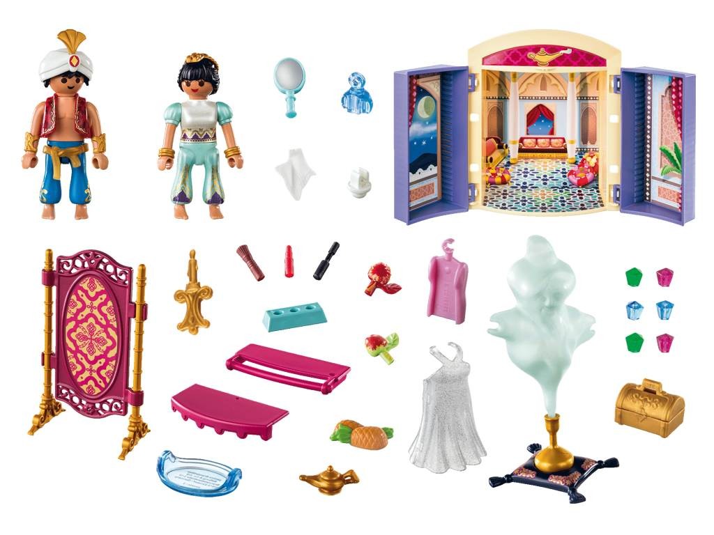 Contenido real de Playmobil® 70508 Cofre Princesa Oriental