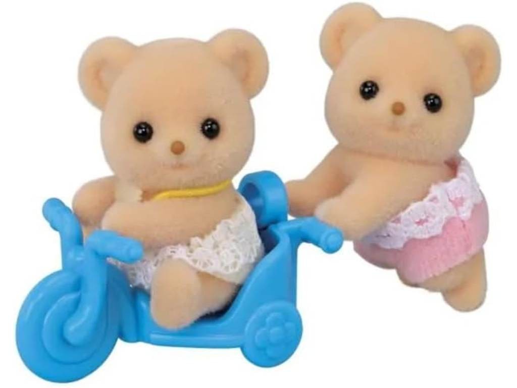 Contenido real de Sylvanian Families 5853 Gemelos Osos Biscuit