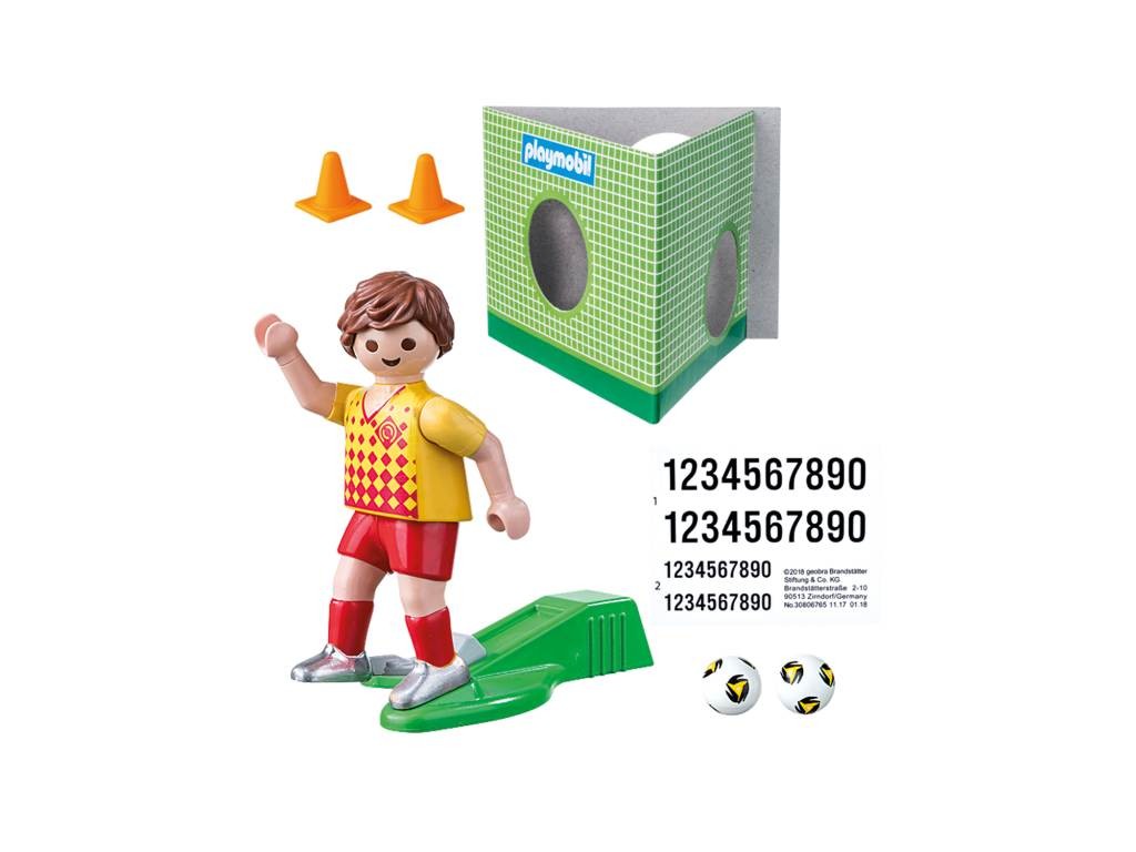 Contenido real de Playmobil® 70157 Futbolista