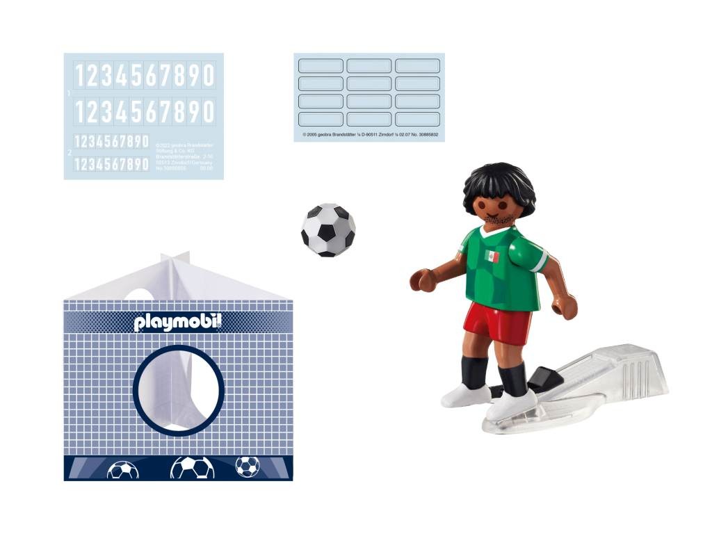 Contenido Real de Playmobil® 71132  Jugador de Fútbol: México