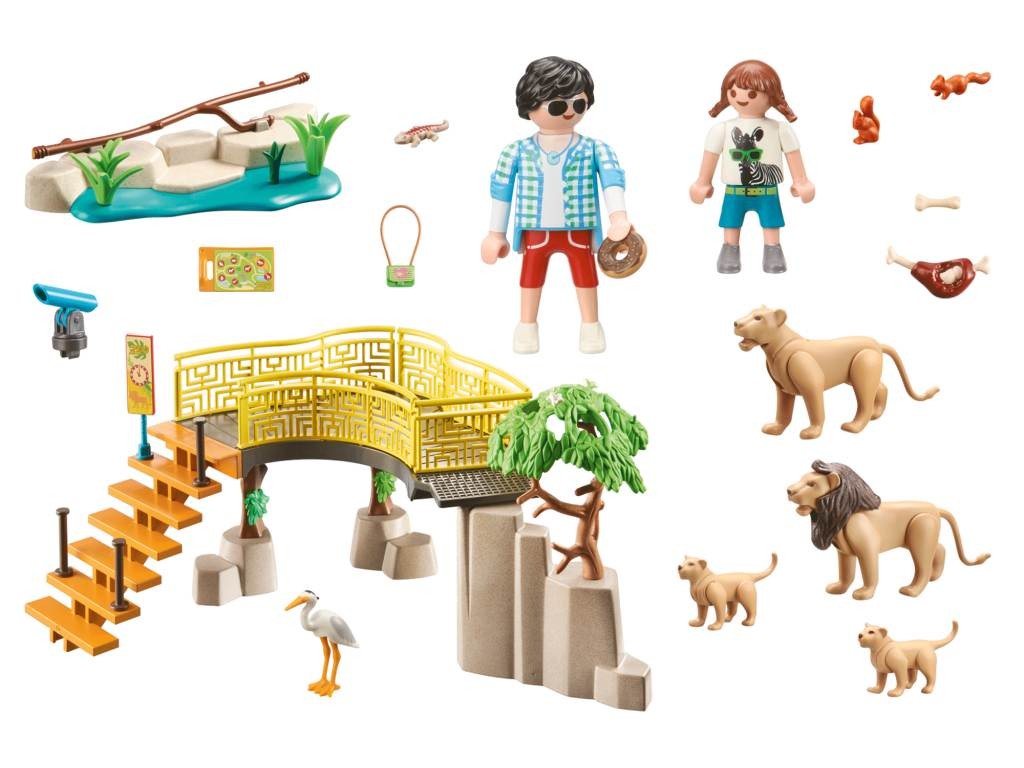 Contenido real de Playmobil® 71192 Leones con Reciento Exterior